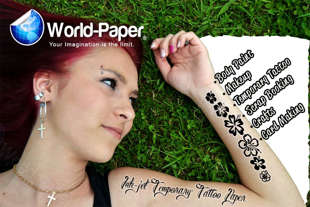 Tattoo PaperInkjetMake Your Own Temporary Body Art Tattoo 8.5" x 11